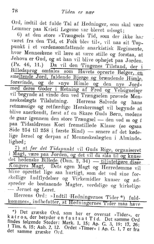 Studier i Skriften/tiden er nær,1889 Orebro, Sverige,1918,s.78